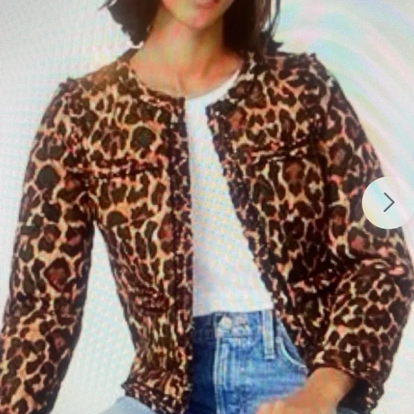 J. Crew Animal Print Blazer - Picture 1 of 7
